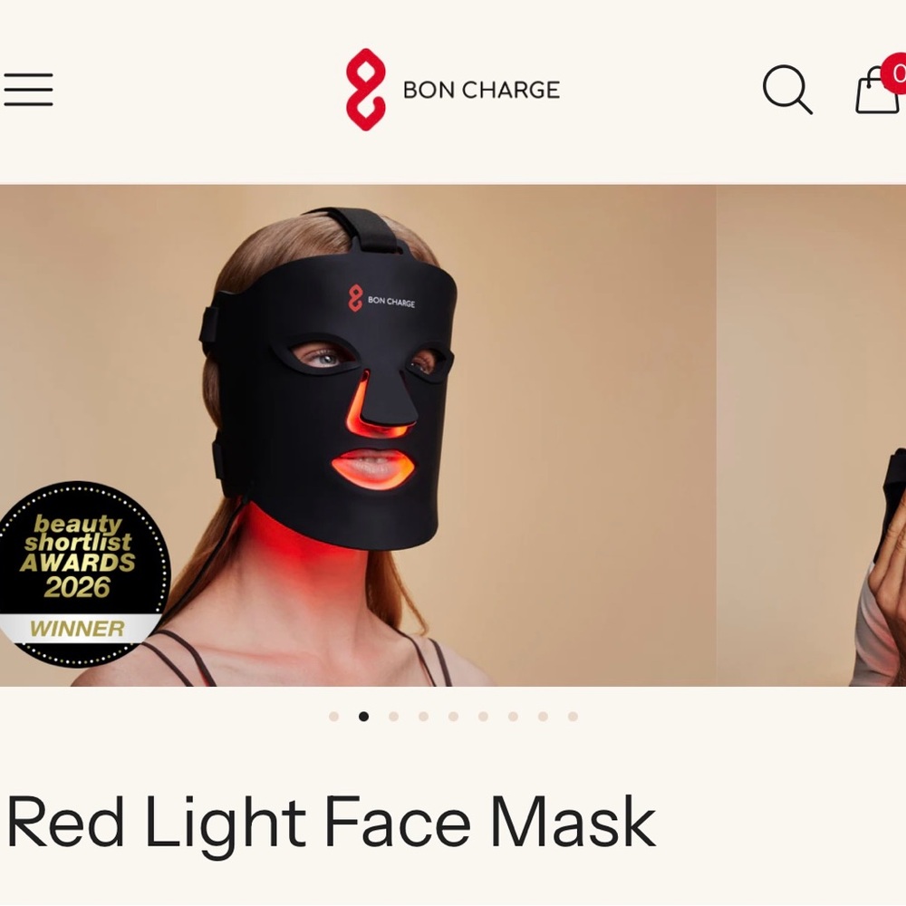 Bon Charge Red LED Face Mask - Picture 3 of 6